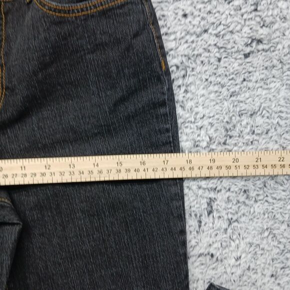 Faded Glory Womans 8 Tall Stretch Bootcut Black Jeans. 5 Pockets. - Picture 10 of 12